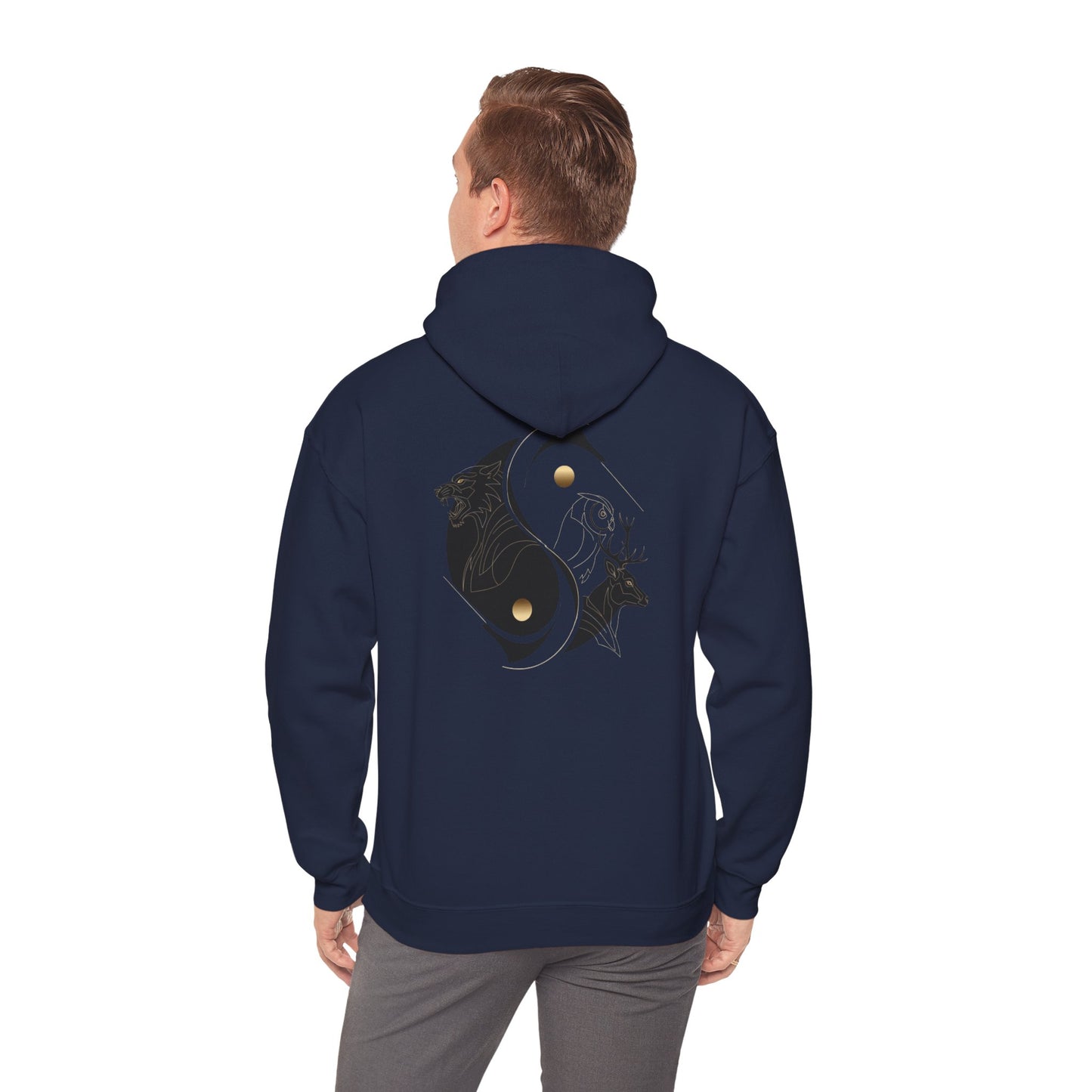 Futuristic Unisex Heavy Blend Hoodie Design