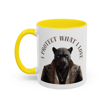 Accent Coffee Mug (11, 15oz) | Damon : I Protect What I Love