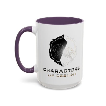Accent Coffee Mug (11, 15oz) | Characters of Destiny: Shadow & Light Emblem