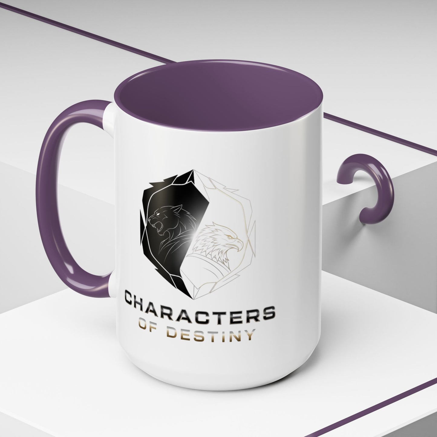 Accent Coffee Mug (11, 15oz) | Characters of Destiny: Shadow & Light Emblem