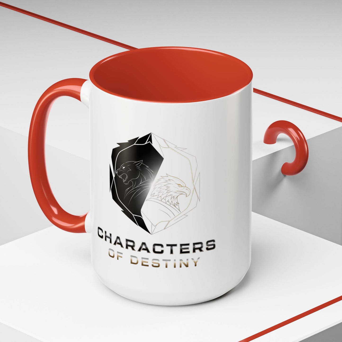 Accent Coffee Mug (11, 15oz) | Characters of Destiny: Shadow & Light Emblem