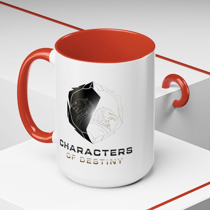 Accent Coffee Mug (11, 15oz) | Characters of Destiny: Shadow & Light Emblem