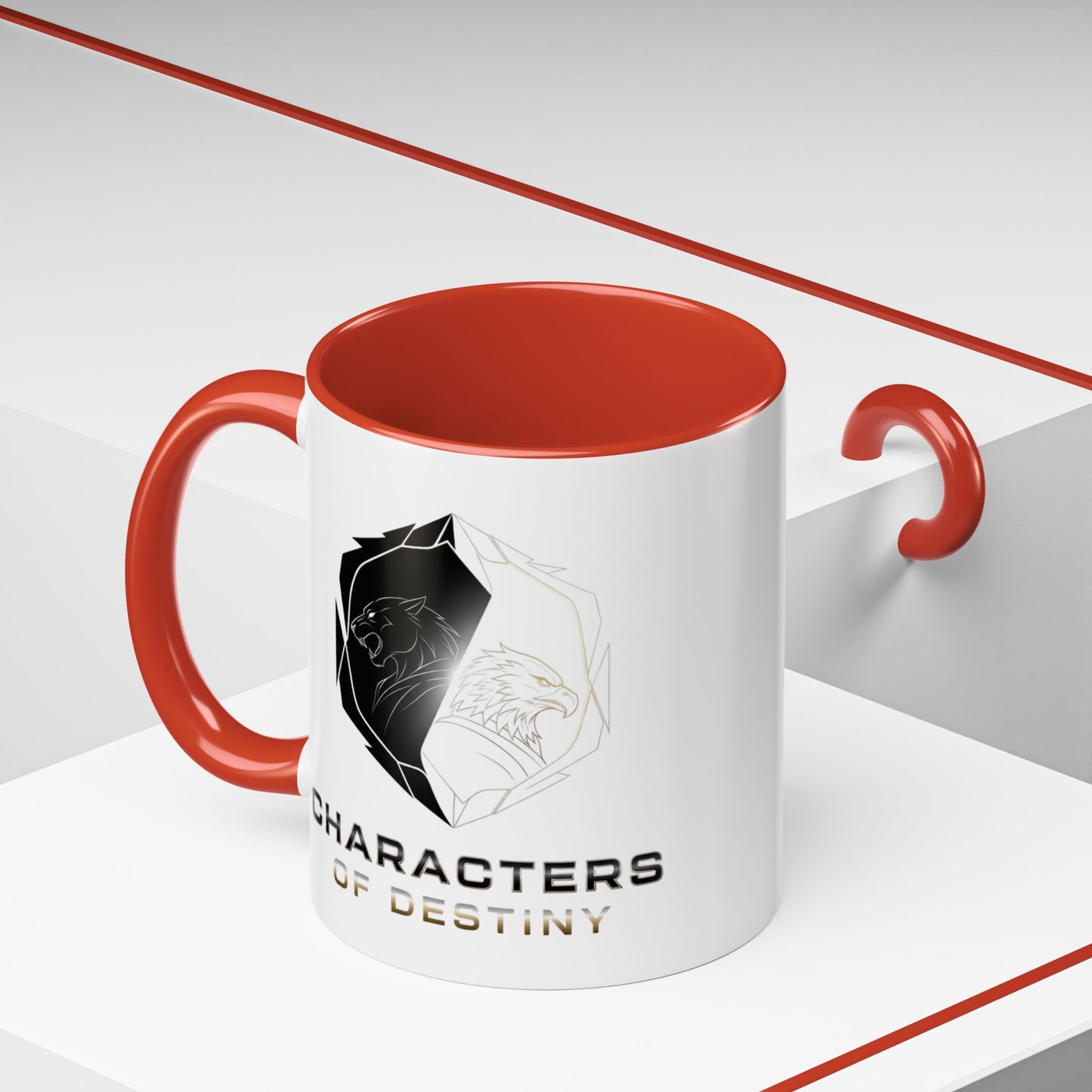 Accent Coffee Mug (11, 15oz) | Characters of Destiny: Shadow & Light Emblem