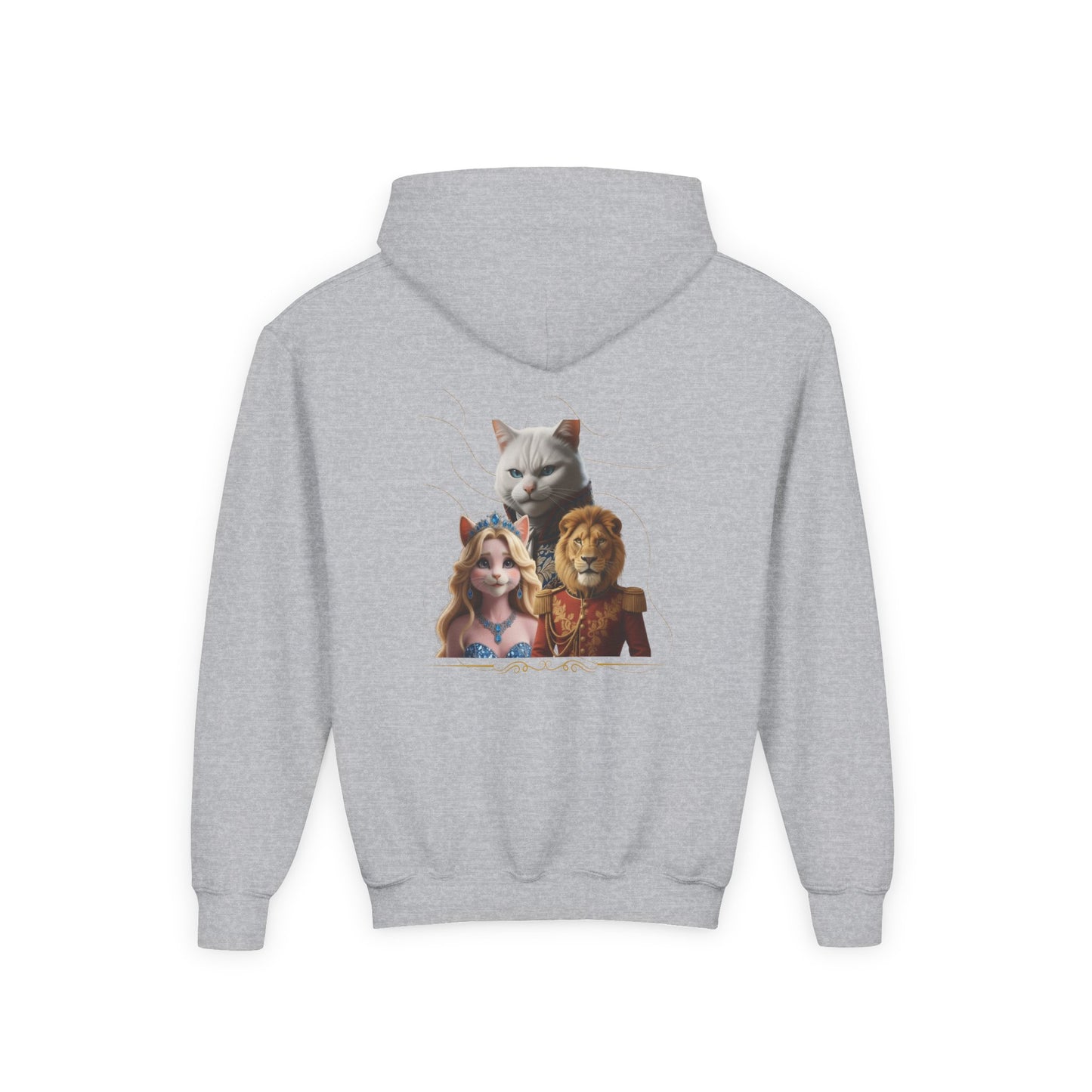 Hooded Sweatshirt: Pretended Kitten - Leo, Stefan and Aurora