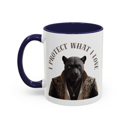 Accent Coffee Mug (11, 15oz) | Damon : I Protect What I Love
