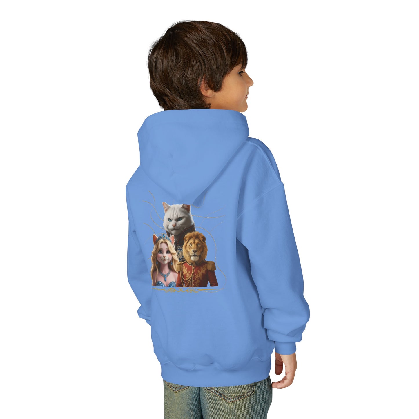 Hooded Sweatshirt: Pretended Kitten - Leo, Stefan and Aurora