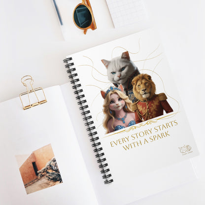 False Kitten Fantasy Notebook - Aurora, Leo & Stefan