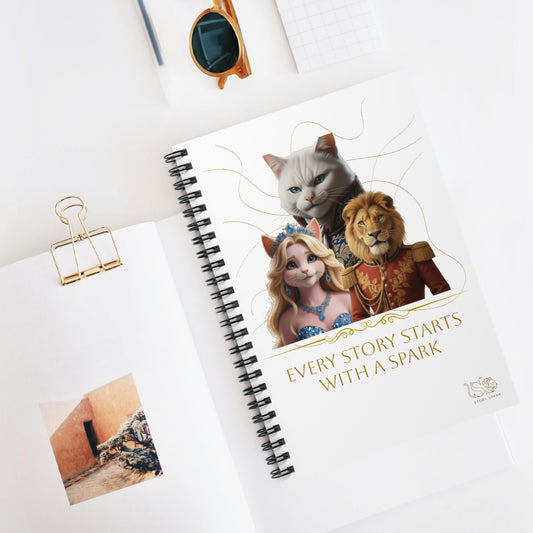 False Kitten Fantasy Notebook - Aurora, Leo & Stefan