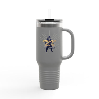 40oz Insulated Travel Mug — “Unleash Your Inner Power”