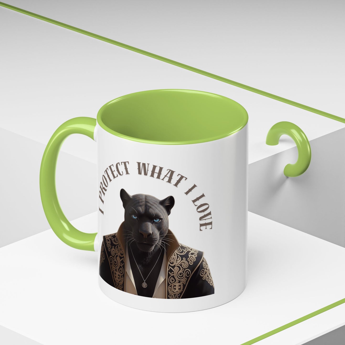 Accent Coffee Mug (11, 15oz) | Damon : I Protect What I Love