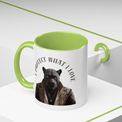 Accent Coffee Mug (11, 15oz) | Damon : I Protect What I Love