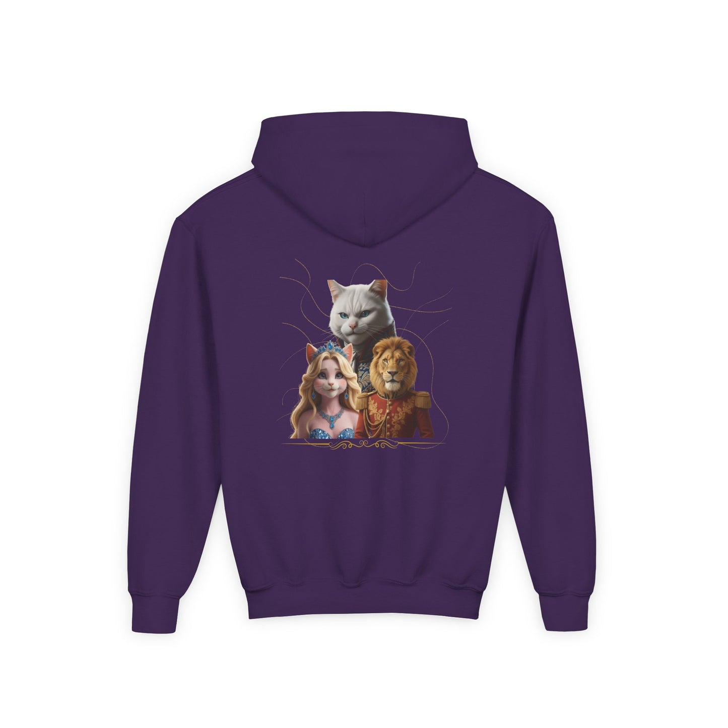 Hooded Sweatshirt: Pretended Kitten - Leo, Stefan and Aurora