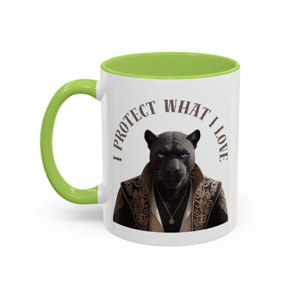 Accent Coffee Mug (11, 15oz) | Damon : I Protect What I Love