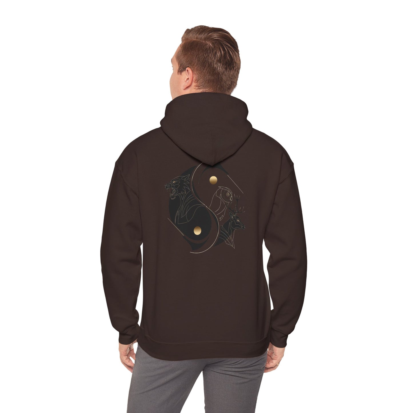Futuristic Unisex Heavy Blend Hoodie Design