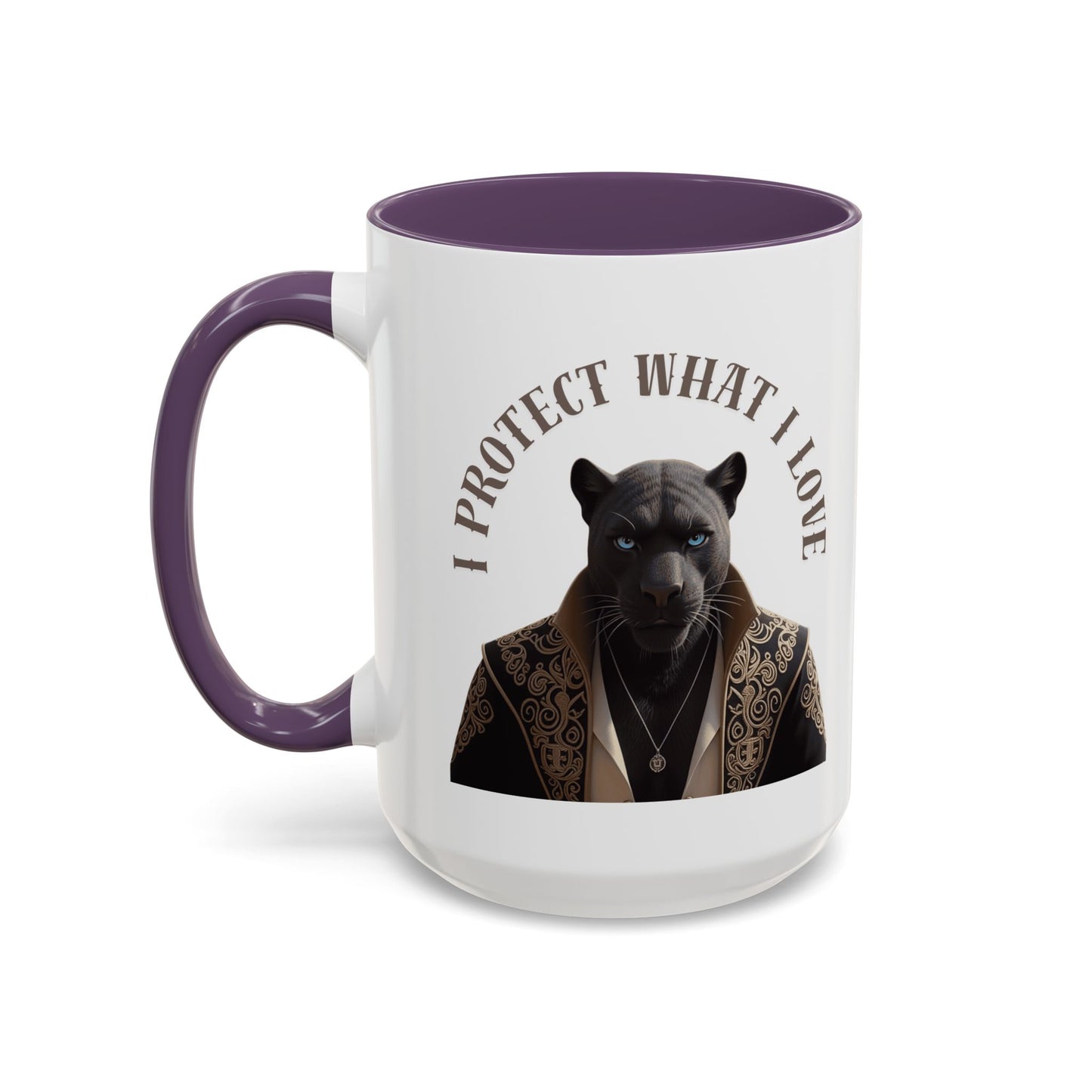 Accent Coffee Mug (11, 15oz) | Damon : I Protect What I Love