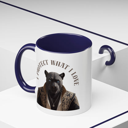 Accent Coffee Mug (11, 15oz) | Damon : I Protect What I Love