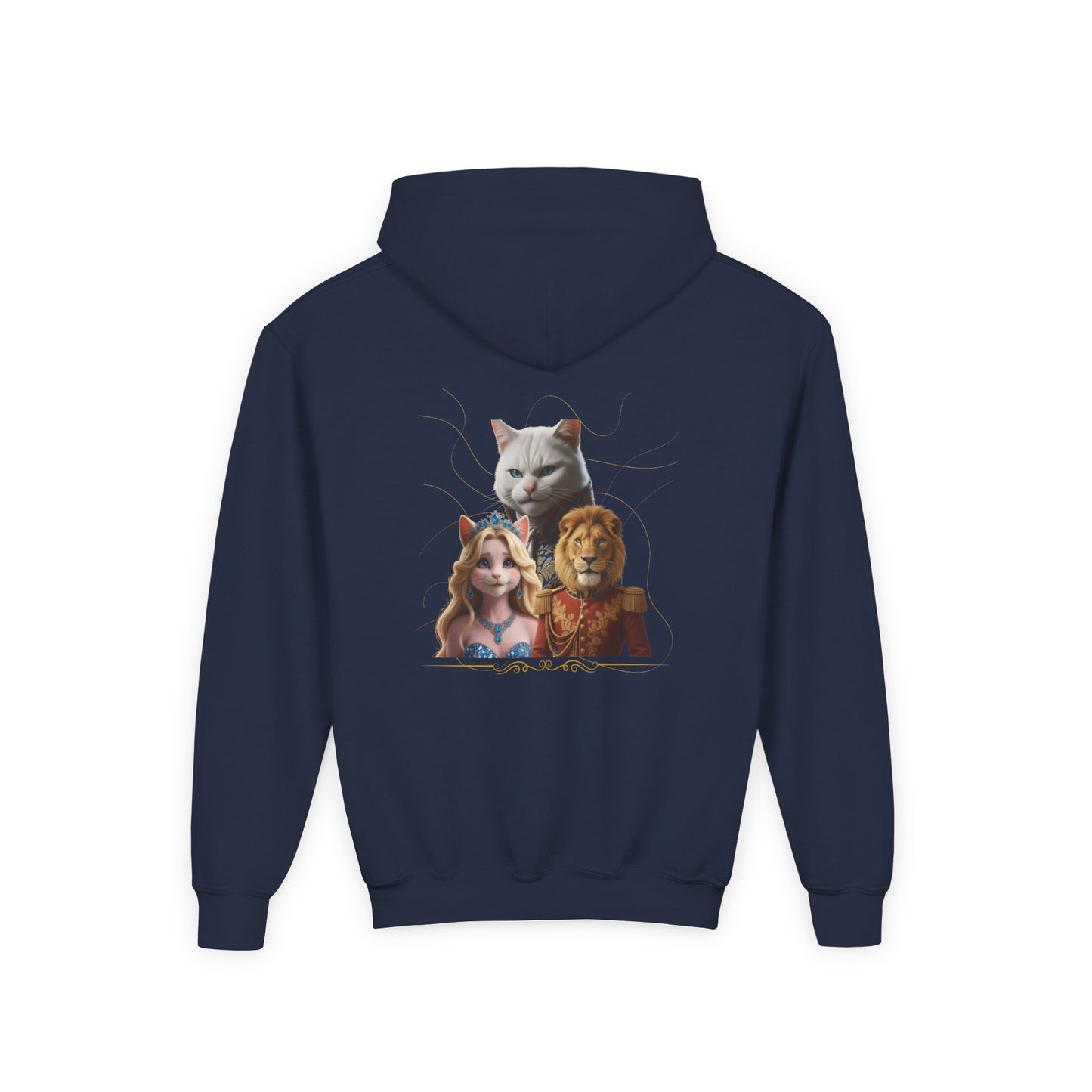 Hooded Sweatshirt: Pretended Kitten - Leo, Stefan and Aurora