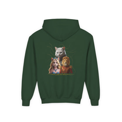 Hooded Sweatshirt: Pretended Kitten - Leo, Stefan and Aurora