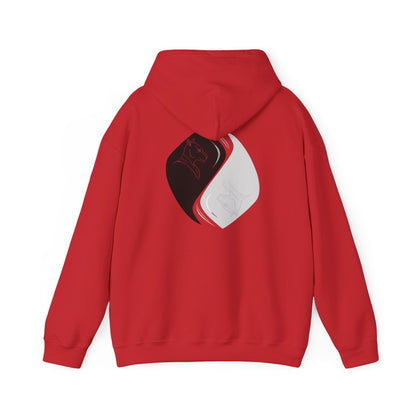 Black & White Cat Spirit — Unisex Heavy Blend Hoodie