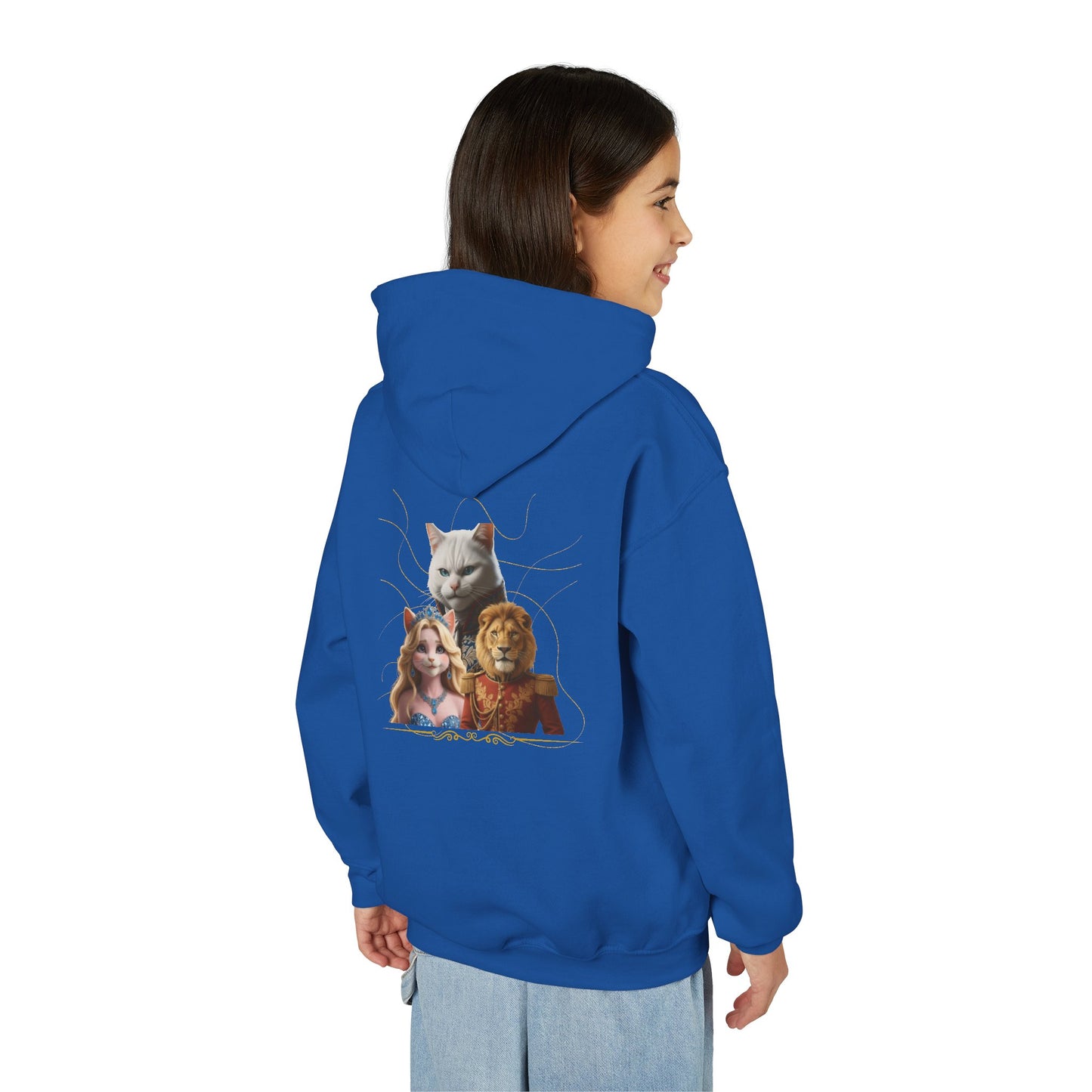 Hooded Sweatshirt: Pretended Kitten - Leo, Stefan and Aurora