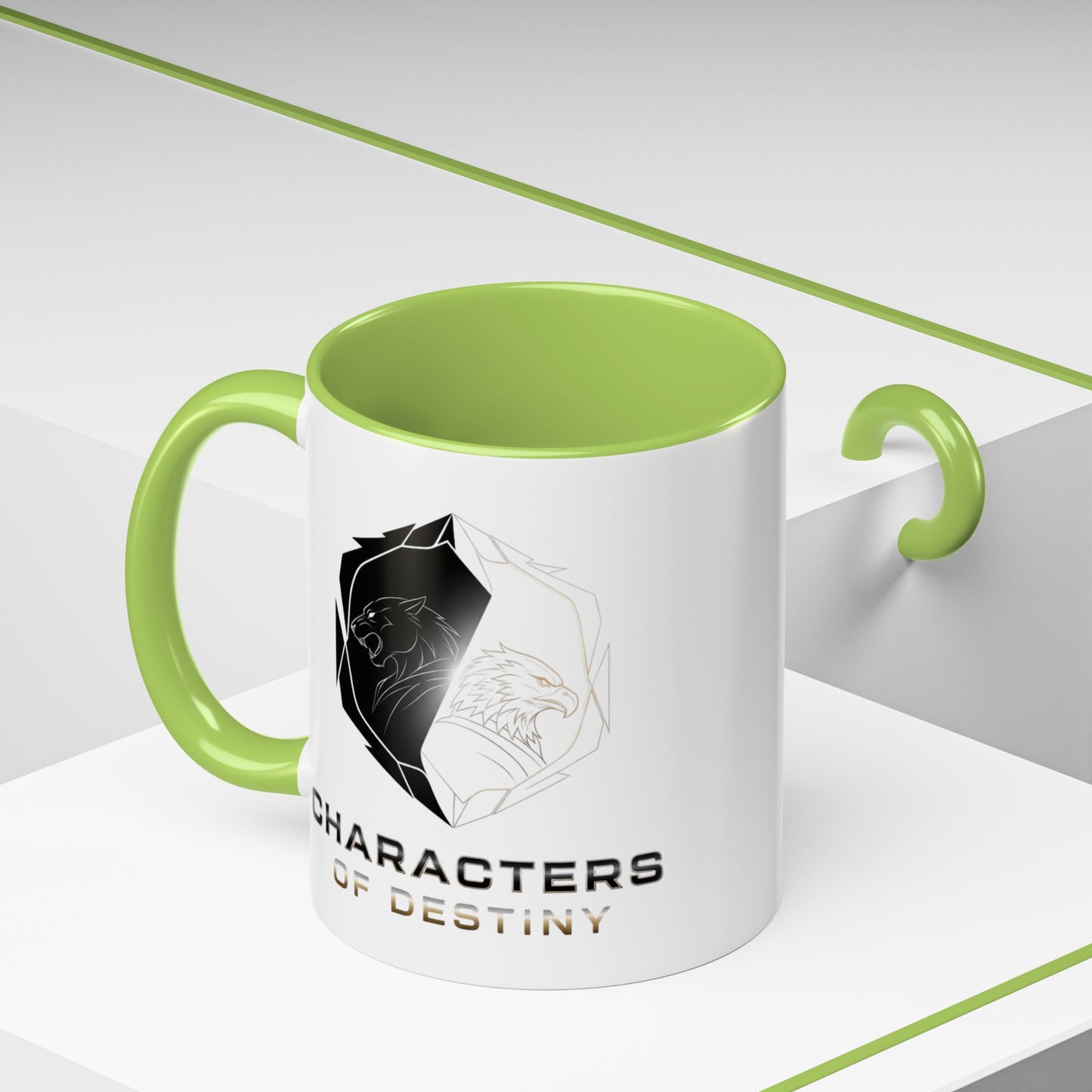 Accent Coffee Mug (11, 15oz) | Characters of Destiny: Shadow & Light Emblem