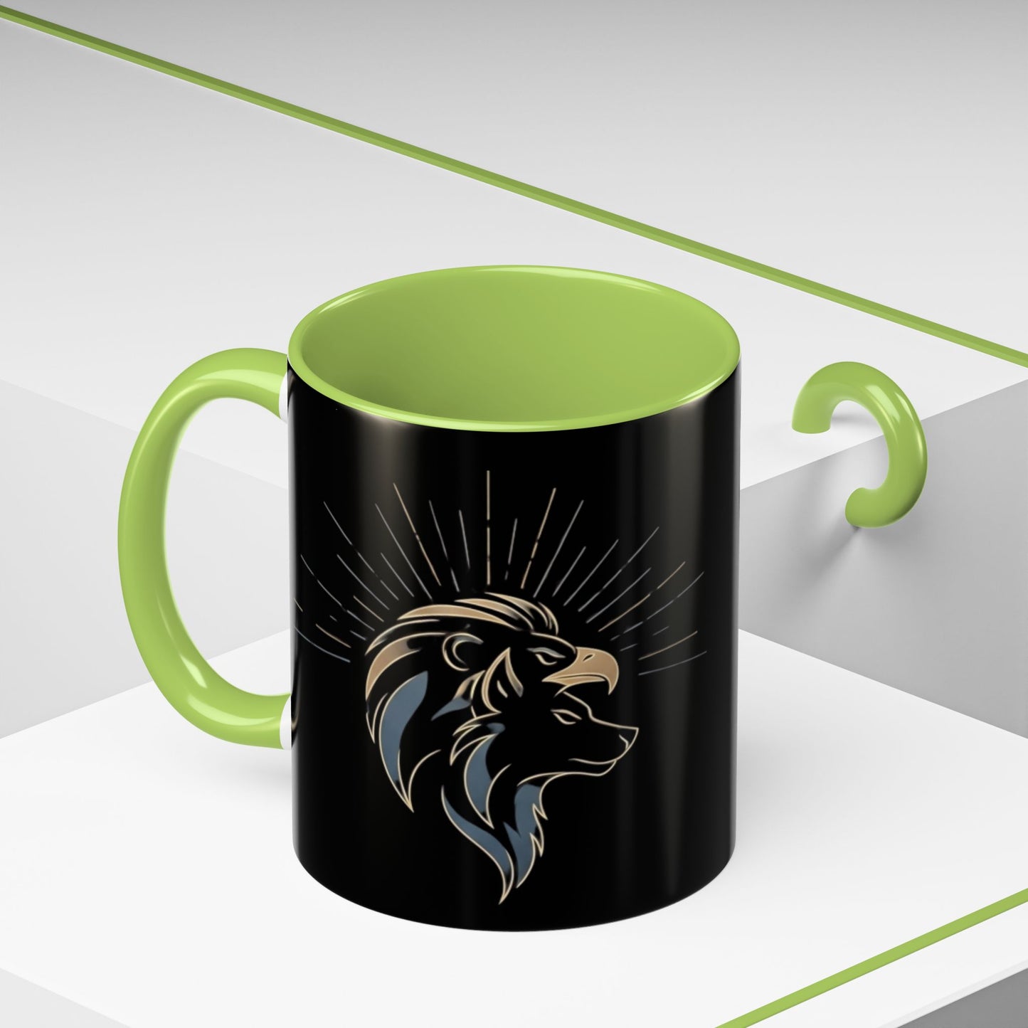 Accent Coffee Mug (11, 15oz) | Tri-Force Spirit