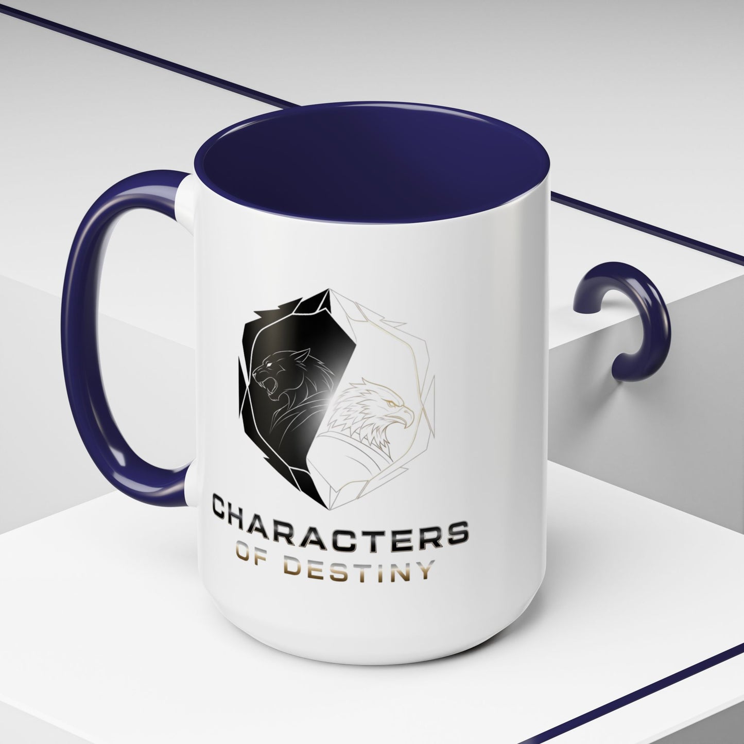 Accent Coffee Mug (11, 15oz) | Characters of Destiny: Shadow & Light Emblem