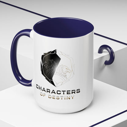 Accent Coffee Mug (11, 15oz) | Characters of Destiny: Shadow & Light Emblem