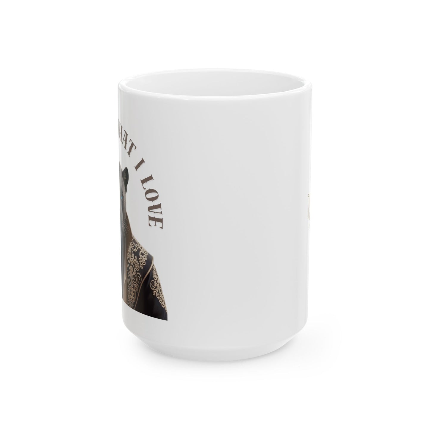 Ceramic Mug, (11oz, 15oz) | Damon : I Protect What I Love