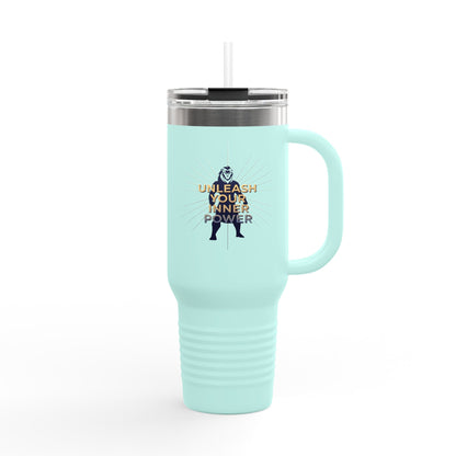 40oz Insulated Travel Mug — “Unleash Your Inner Power”