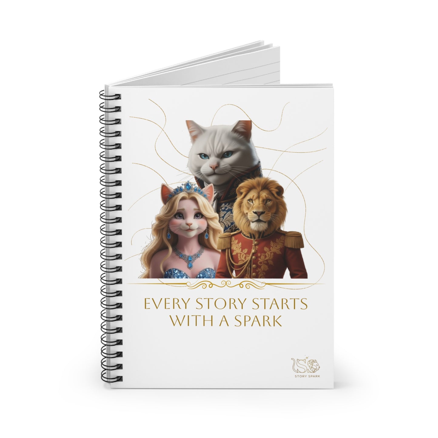 False Kitten Fantasy Notebook - Aurora, Leo & Stefan