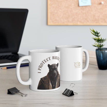 Ceramic Mug, (11oz, 15oz) | Damon : I Protect What I Love