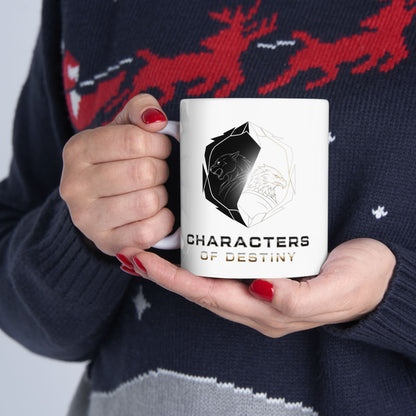 Ceramic Mug, (11oz, 15oz) | Characters of Destiny: Shadow & Light Emblem