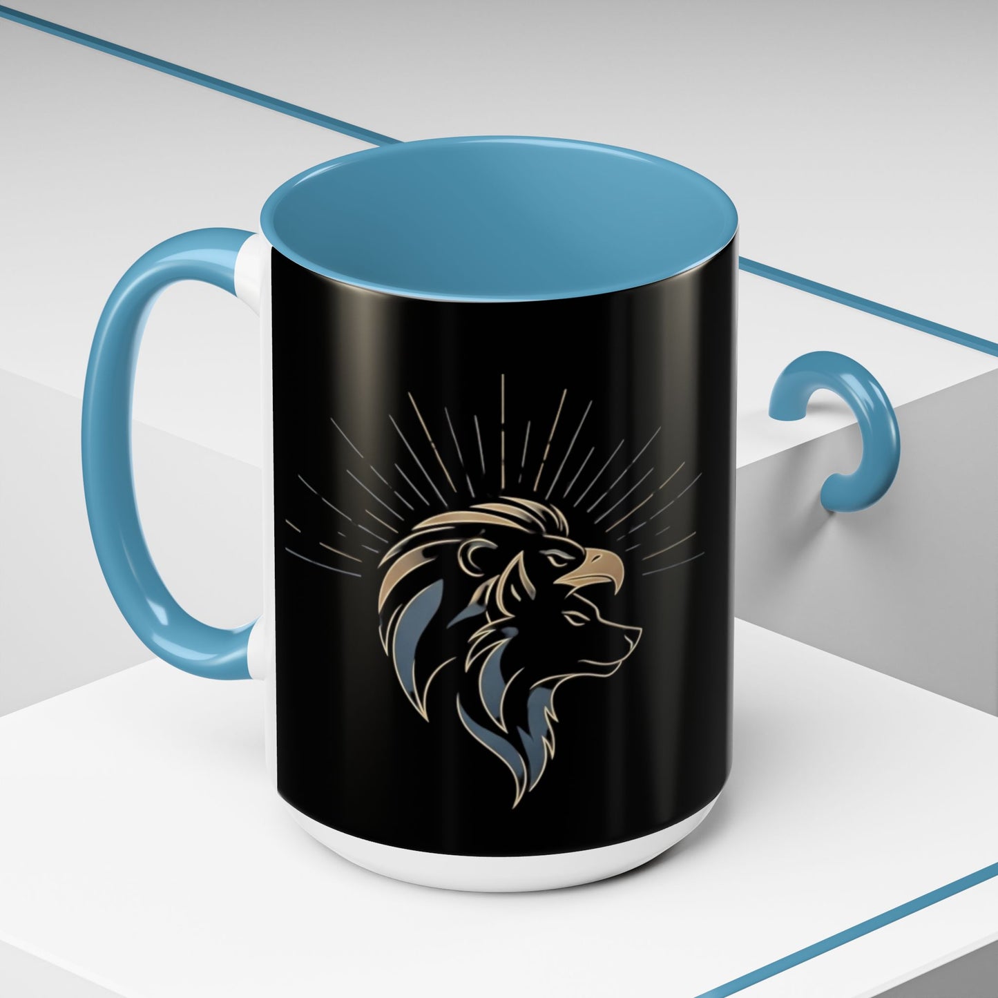 Accent Coffee Mug (11, 15oz) | Tri-Force Spirit