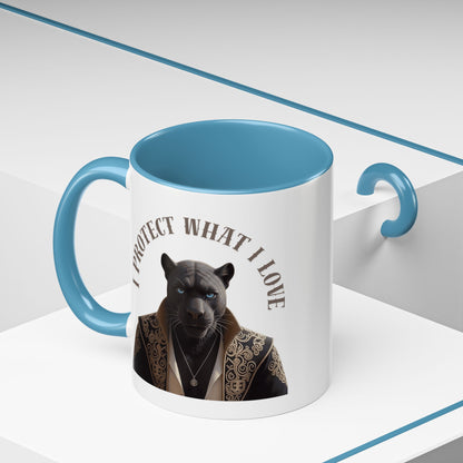 Accent Coffee Mug (11, 15oz) | Damon : I Protect What I Love