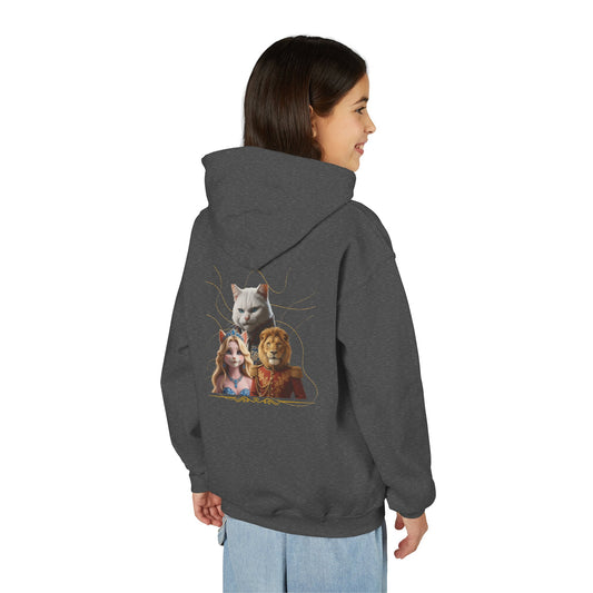 Hooded Sweatshirt: Pretended Kitten - Leo, Stefan and Aurora
