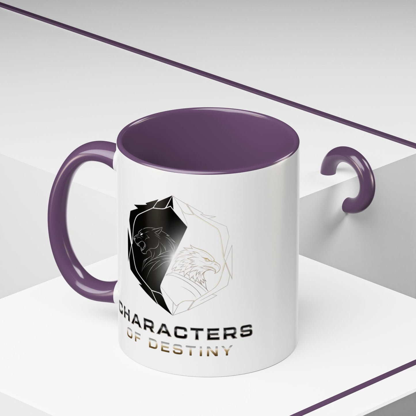 Accent Coffee Mug (11, 15oz) | Characters of Destiny: Shadow & Light Emblem