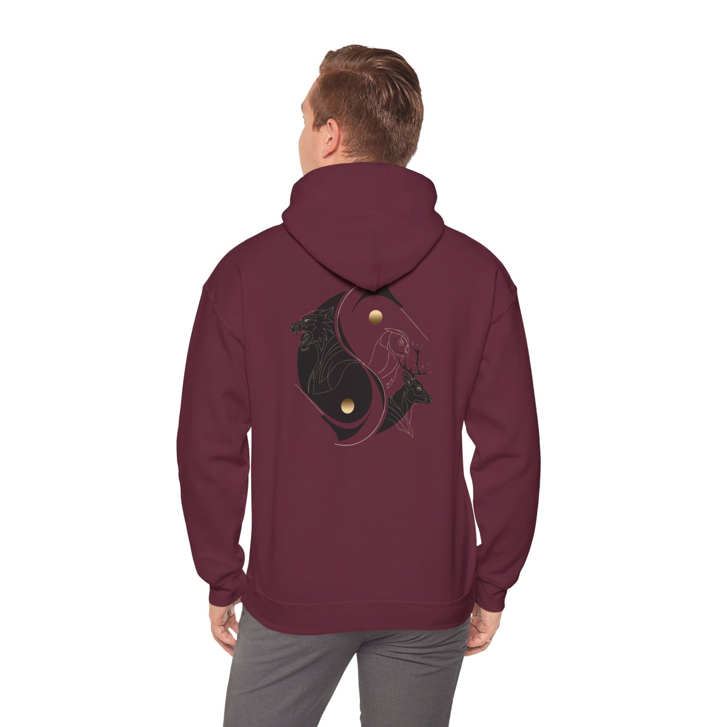Futuristic Unisex Heavy Blend Hoodie Design