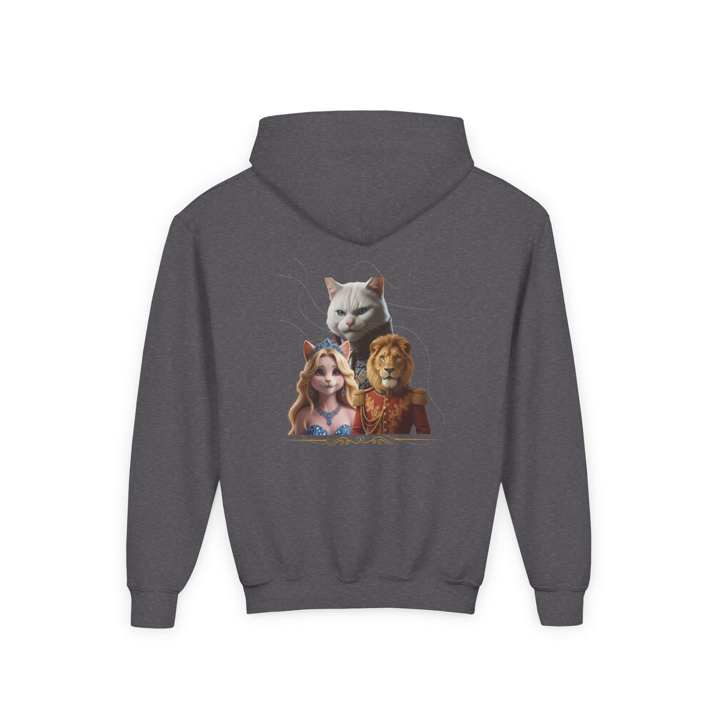 Hooded Sweatshirt: Pretended Kitten - Leo, Stefan and Aurora