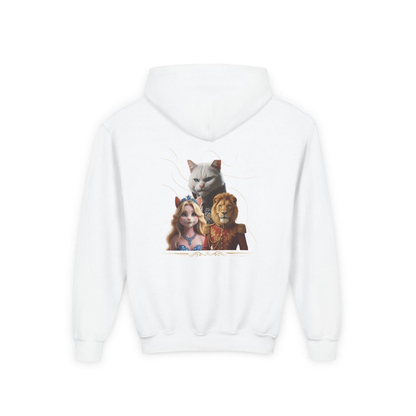 Hooded Sweatshirt: Pretended Kitten - Leo, Stefan and Aurora