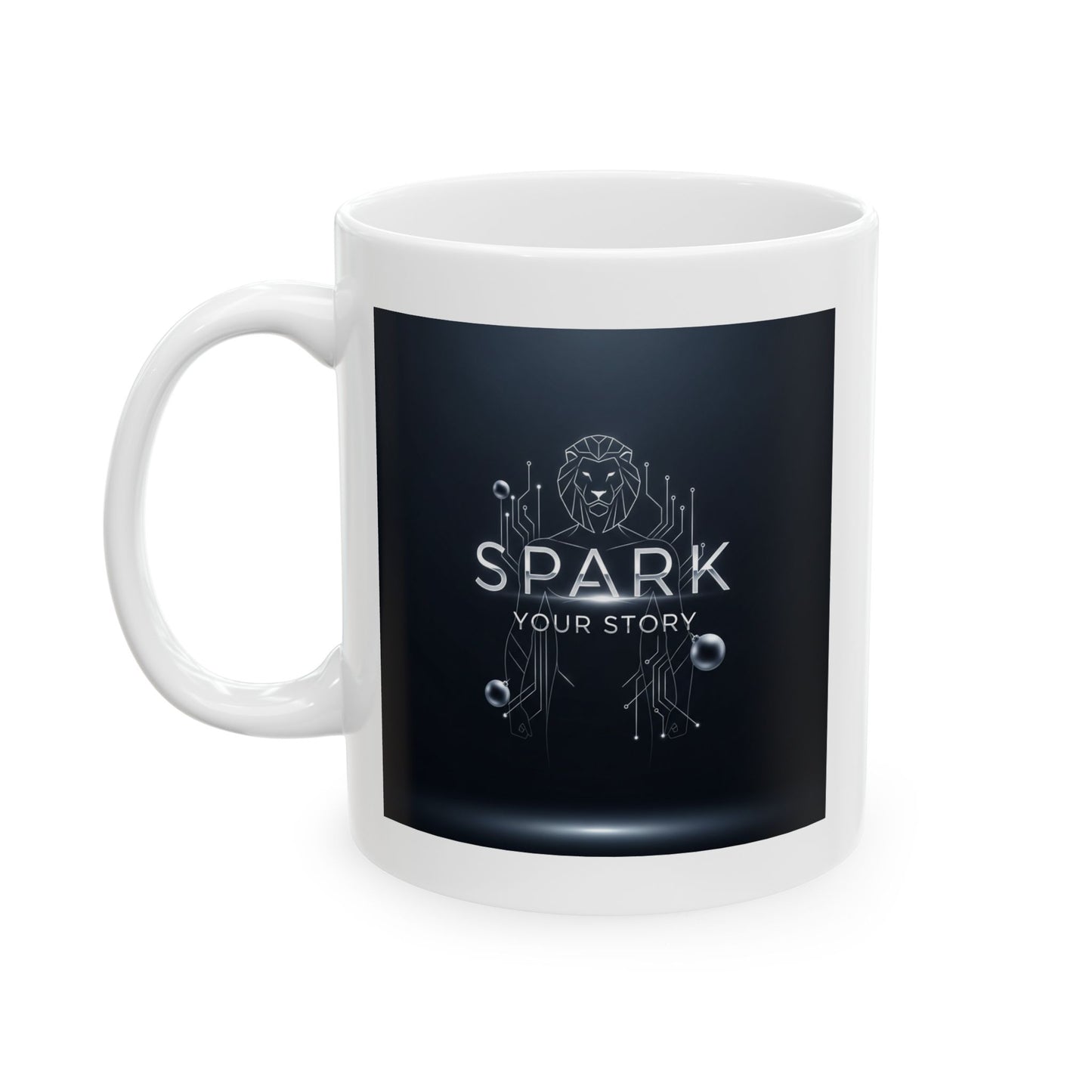Spark Your Story | Ceramic Mug, (11oz, 15oz)