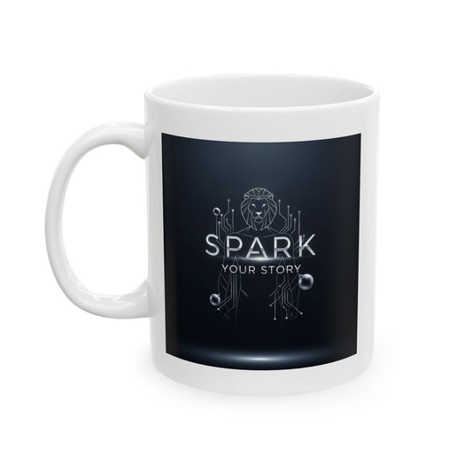 Spark Your Story | Ceramic Mug, (11oz, 15oz)