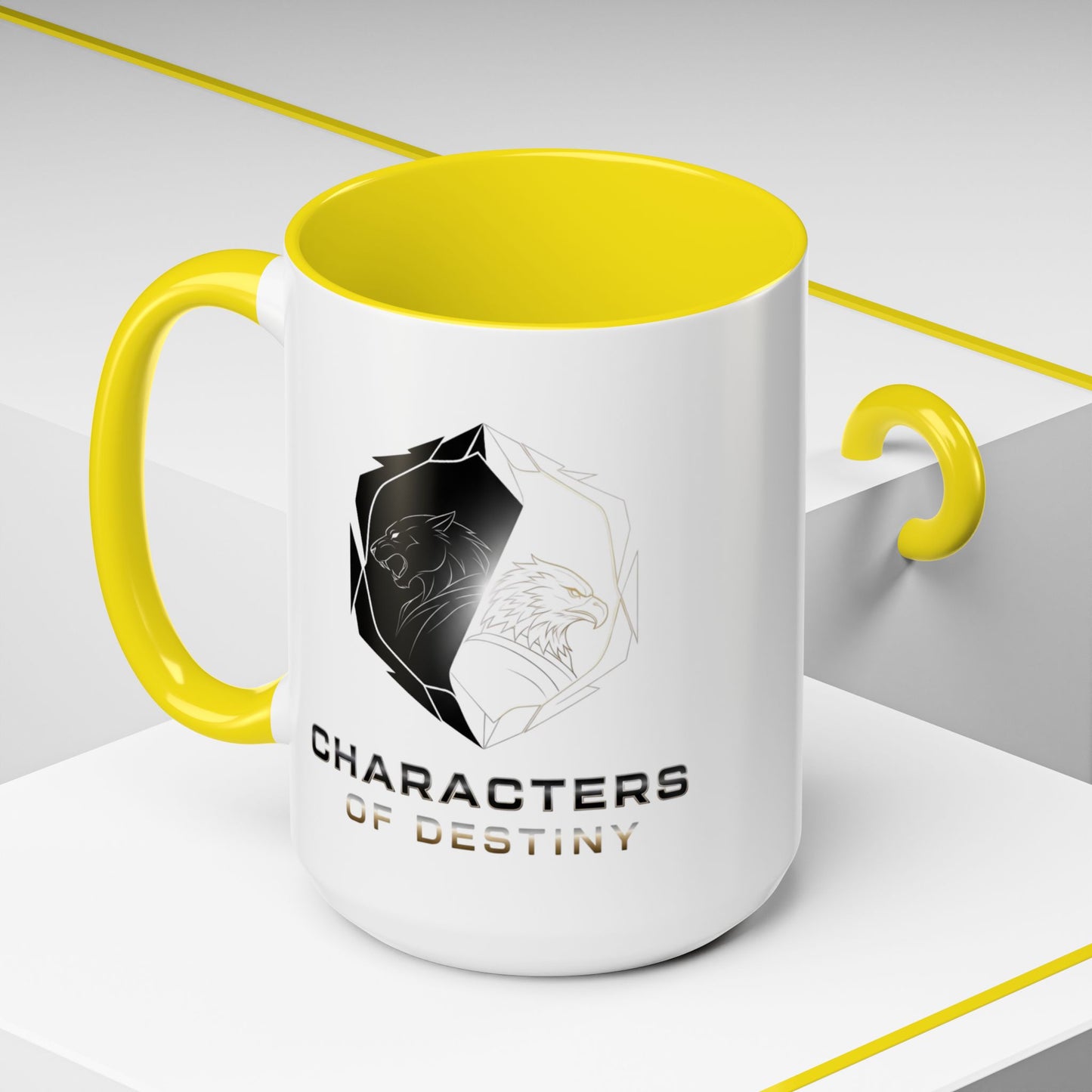 Accent Coffee Mug (11, 15oz) | Characters of Destiny: Shadow & Light Emblem