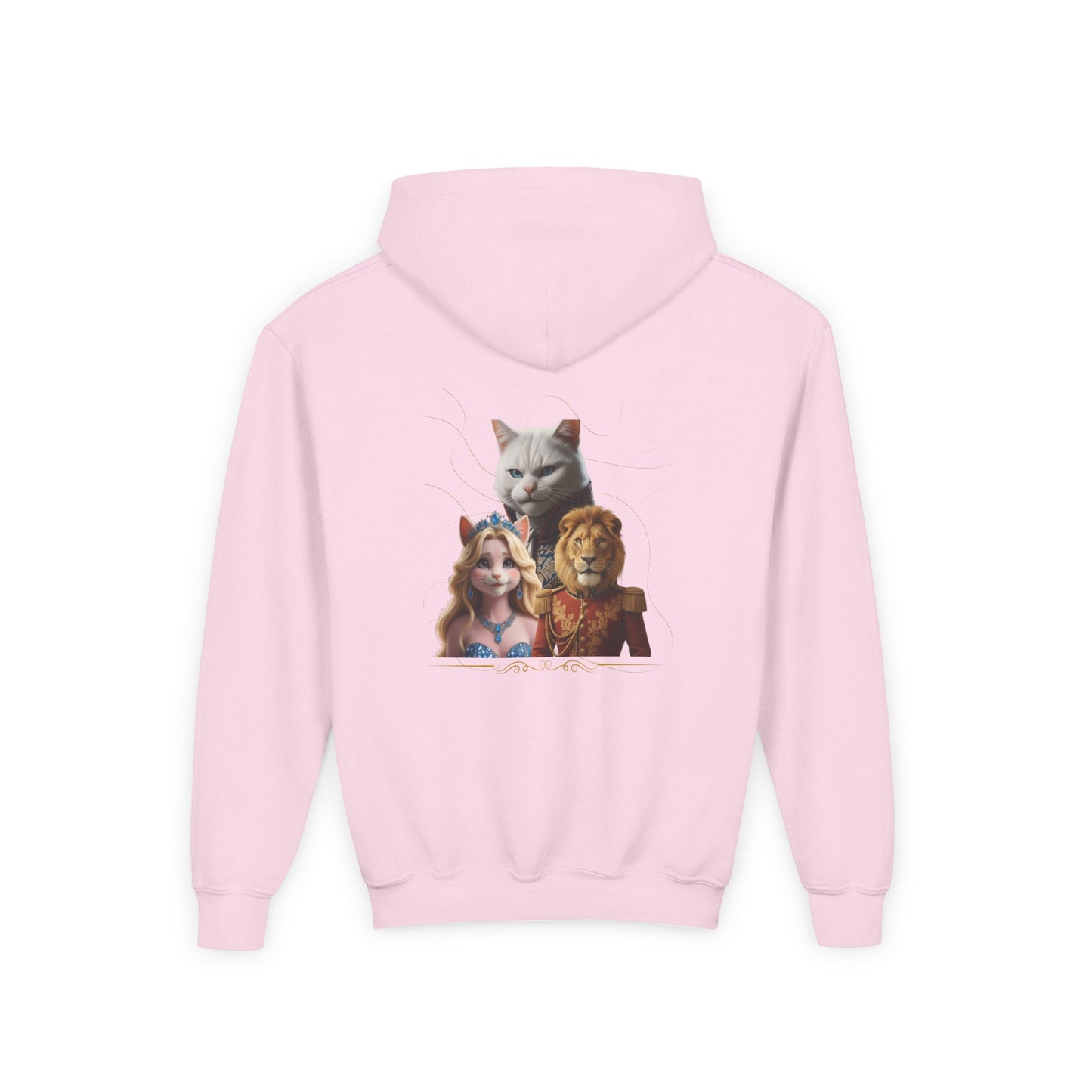 Hooded Sweatshirt: Pretended Kitten - Leo, Stefan and Aurora