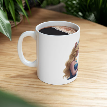 Aurora & Lion Prince Ceramic Mug — 11oz/15oz