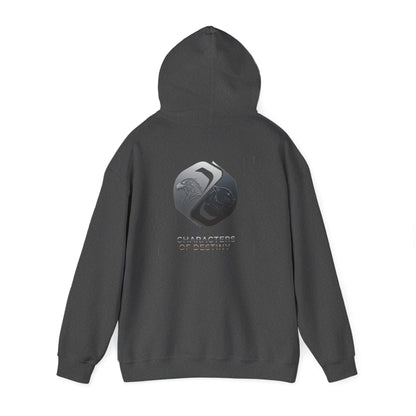 Characters of Destiny: Metallic Symmetry ـــــ Unisex Heavy Blend Hoodie