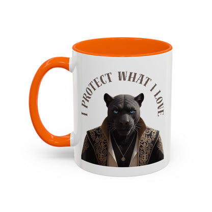 Accent Coffee Mug (11, 15oz) | Damon : I Protect What I Love