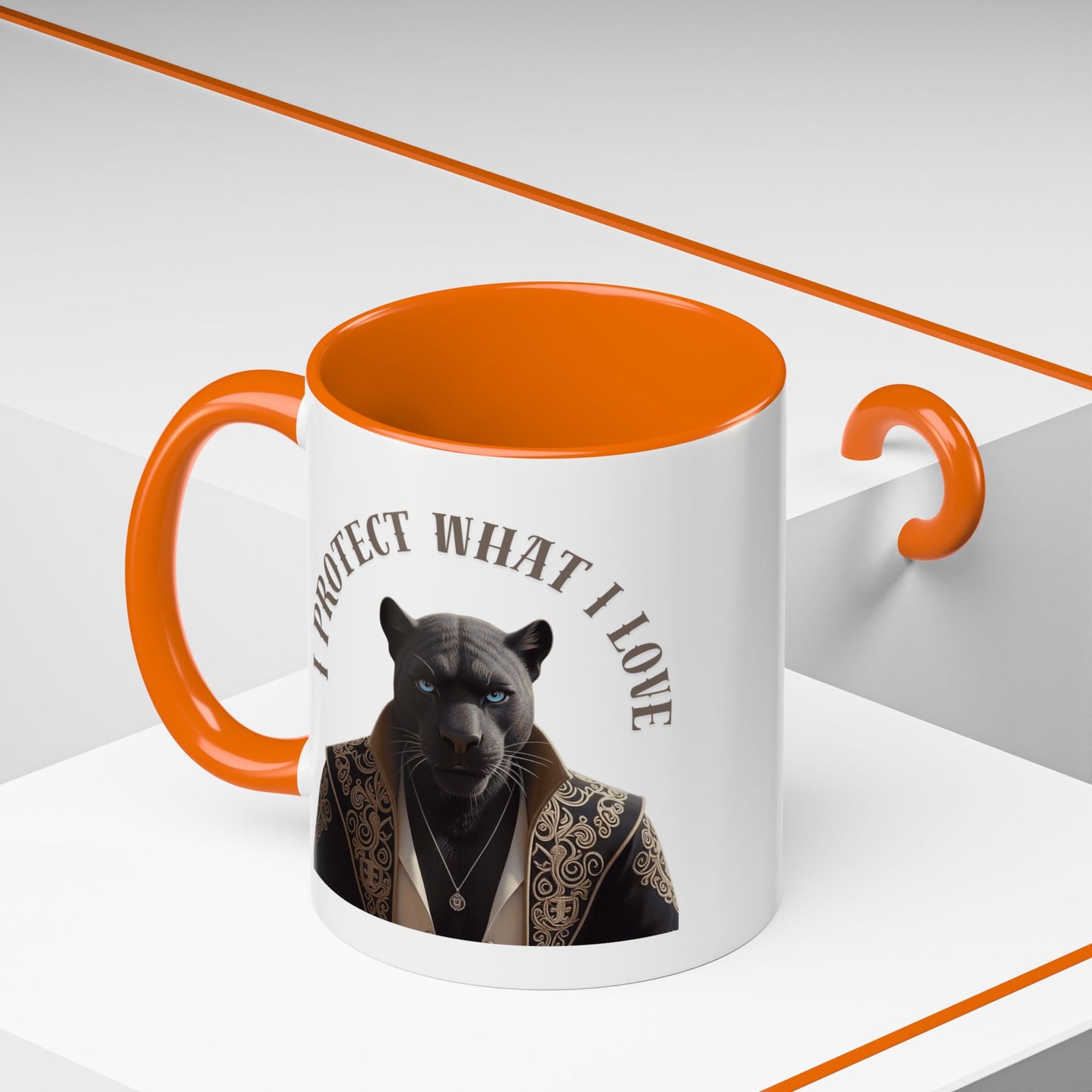 Accent Coffee Mug (11, 15oz) | Damon : I Protect What I Love