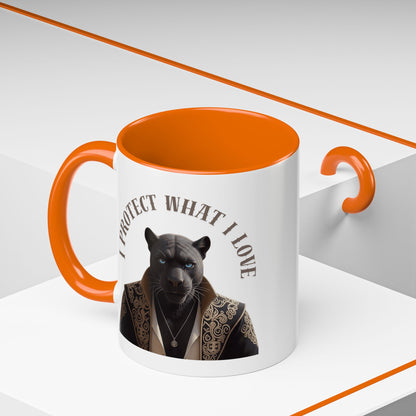 Accent Coffee Mug (11, 15oz) | Damon : I Protect What I Love