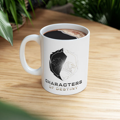 Ceramic Mug, (11oz, 15oz) | Characters of Destiny: Shadow & Light Emblem